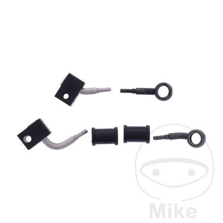 Latiguillo de Freno Metálico Kit 2 Piezas Negro | Motos Camaral