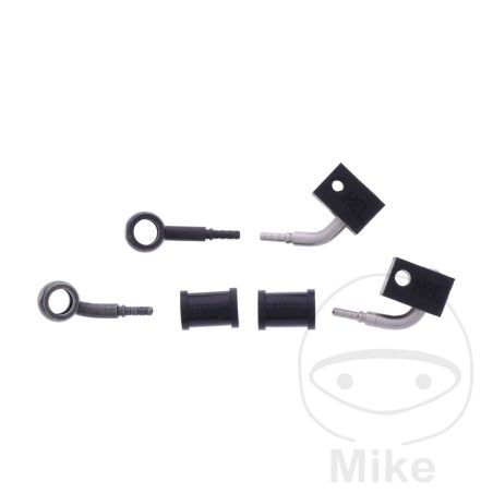 Latiguillo de Freno Metálico Kit 2 Piezas Negro | Motos Camaral