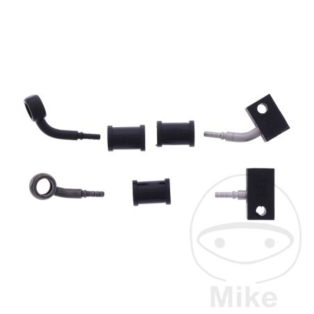 Latiguillo de Freno Metálico Kit 2 Piezas Negro | Motos Camaral
