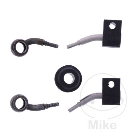Latiguillo de Freno Metálico Kit 2 Piezas Negro | Motos Camaral