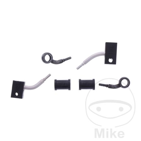 Latiguillo de Freno Metálico Kit 2 Piezas Negro | Motos Camaral