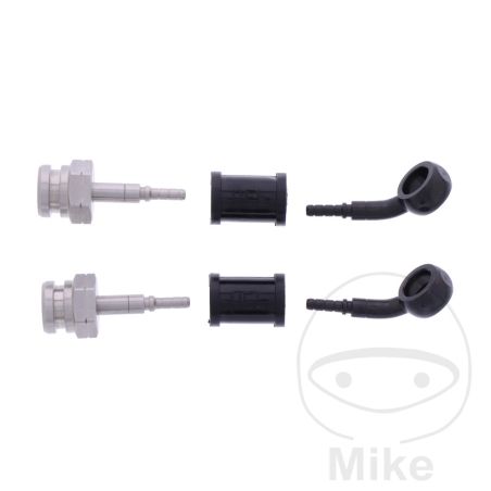 Latiguillo de Freno Metálico Kit 2 Piezas Negro | Motos Camaral