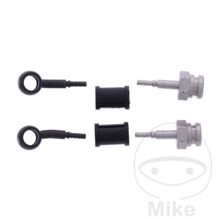 Latiguillo de Freno Metálico Kit 2 Piezas Negro | Motos Camaral