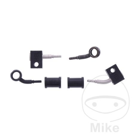 Latiguillo de Freno Metálico Kit 2 Piezas Negro | Motos Camaral