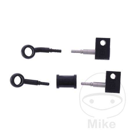 Latiguillo de Freno Metálico Kit 2 Piezas Negro | Motos Camaral