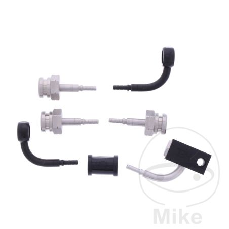 Latiguillo de Freno Metálico Kit 3 Piezas Negro | Motos Camaral