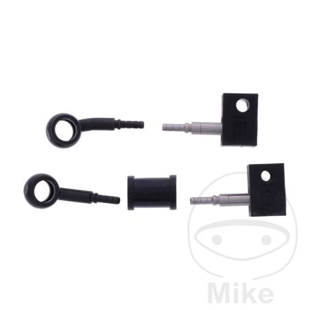 Latiguillo de Freno Metálico Kit 2 Piezas Negro | Motos Camaral