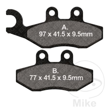 Pastillas de Freno Carbón Scooter EBC | Motos Camaral