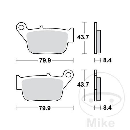 Pastillas de Freno Sinter Scooter TRW 7322878 | Motos Camaral