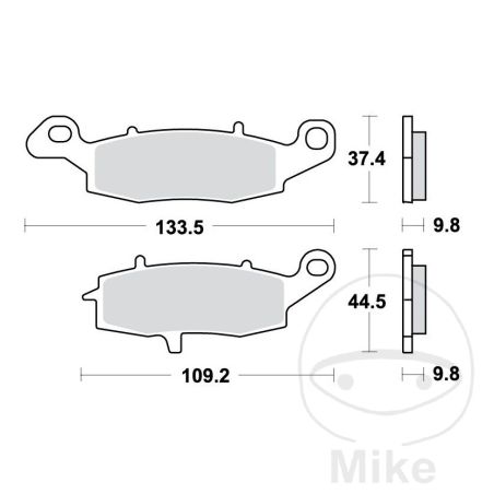 Pastillas de Freno Sinter Trasero TRW 7377047 | Motos Camaral