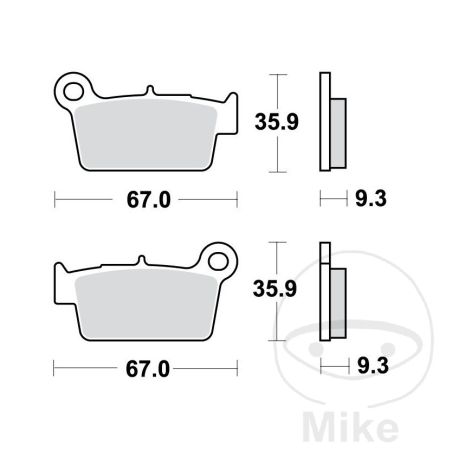 Pastillas de Freno Sinter RSI TRW 7320070 | Motos Camaral