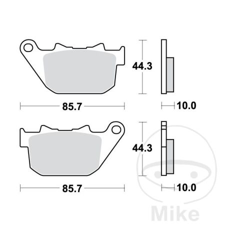 Pastillas de freno sinter trasero TRW 7320682 | Motos Camaral