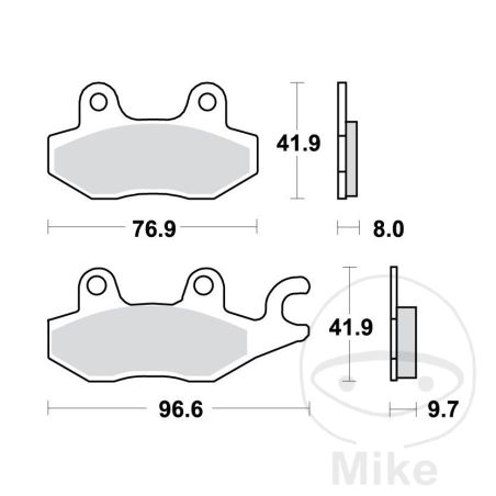 Pastillas de Freno Sinter Trasero TRW 7328826 | Motos Camaral