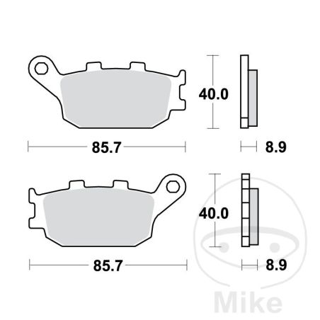 Pastillas de Freno Sinter Trasero TRW 7329147 | Motos Camaral