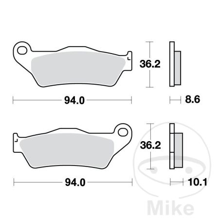 Pastillas de Freno Sinter Traseras TRW 7324254 | Motos Camaral