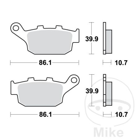 Pastillas de Freno Sinter Trasero TRW 7322803 | Motos Camaral