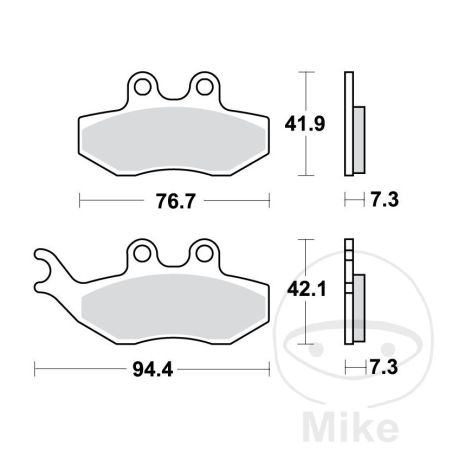 Pastillas de Freno Eco TRW 7320211 | Motos Camaral