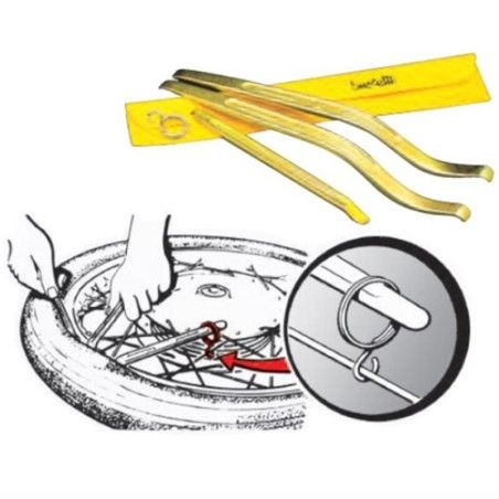 Kit 3 desmontables pro 2 curvos x350mm y 1 recto x240mm BUZZETTI - motoscamaralweb.com