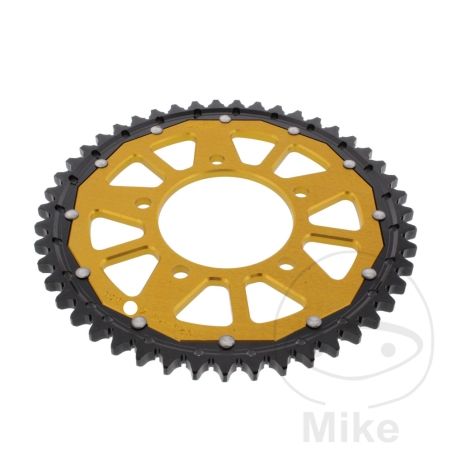 Corona ZF Dual 47 Dientes Paso 530 Dorada | Motos Camaral
