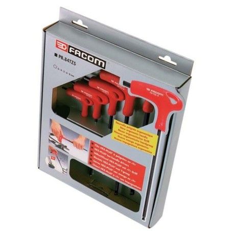 Juego de 6 llaves allen en T/L FACOM - motoscamaralweb.com