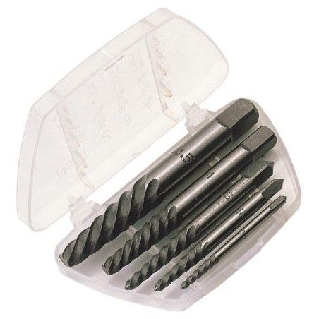 Kit de 5 extractores de tornillo acero de carbono DRAPER 3-18mm - motoscamaralweb.com