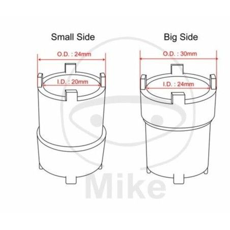 Vaso almenado cilíndrico JMP 4 Ranuras - motoscamaralweb.com