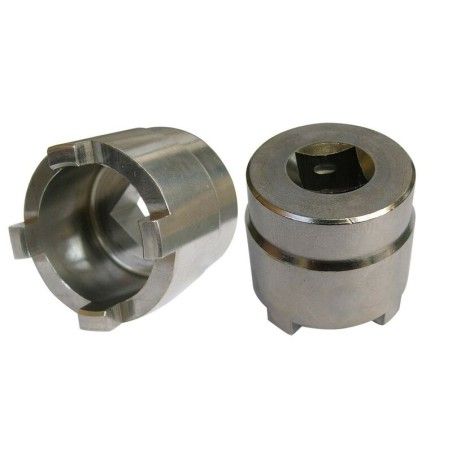 Vaso almenado cilíndrico para eje oscillante/chasis JMP Øint28.5mm /Øext37mm 4 muescas Kawasaki - motoscamaralweb.com