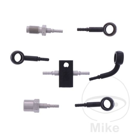 Latiguillo de Freno Metálico Kit 4 Piezas Negro | Motos Camaral