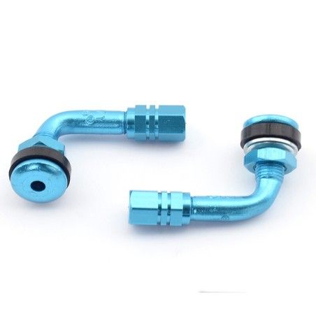 Kit 2 válvulas moto anodizadas V PARTS Azul - motoscamaralweb.com