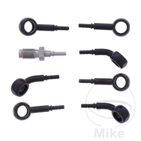 Kit Latiguillos de Freno Metálicos Negros 4 Piezas | Motos Camaral