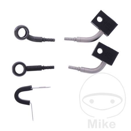 Latiguillo de Freno Metálico Kit 2 Piezas Negro | Motos Camaral