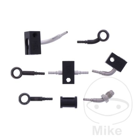 Kit Latiguillos de Freno Metálicos Negros 4 Piezas | Motos Camaral
