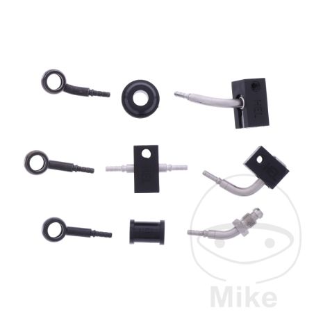 Kit Latiguillos de Freno Metálicos Negros 4 Piezas | Motos Camaral