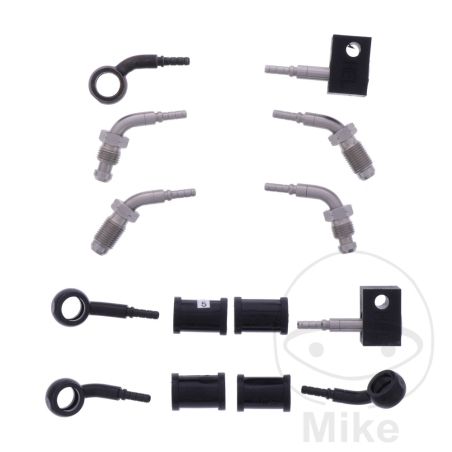 Latiguillo de Freno Metálico Kit 5 Piezas Negro | Motos Camaral