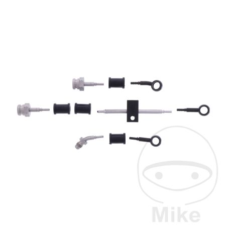 Kit Latiguillos de Freno Metálicos Negros 4 Piezas | Motos Camaral