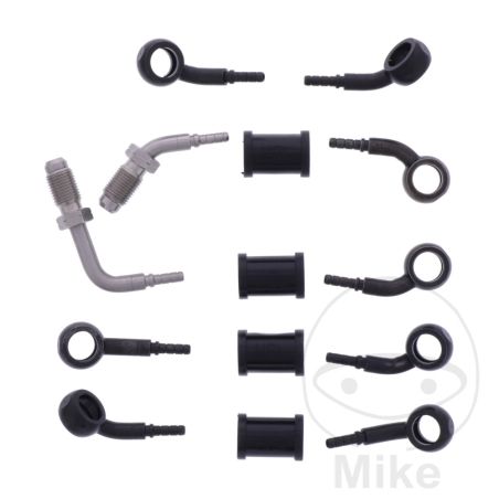 Latiguillo de Freno Metálico Kit 5 Piezas Negro | Motos Camaral