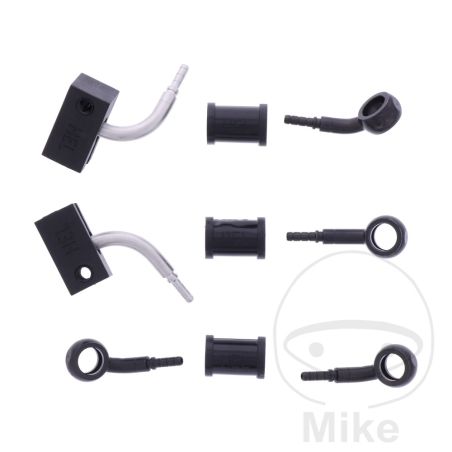 Latiguillo de Freno Metálico Kit 3 Piezas Negro | Motos Camaral