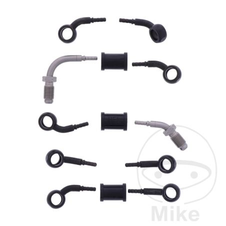Latiguillo de Freno Metálico Kit 5 Piezas Negro | Motos Camaral
