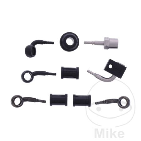 Latiguillo de Freno Metálico Kit 3 Piezas Negro | Motos Camaral