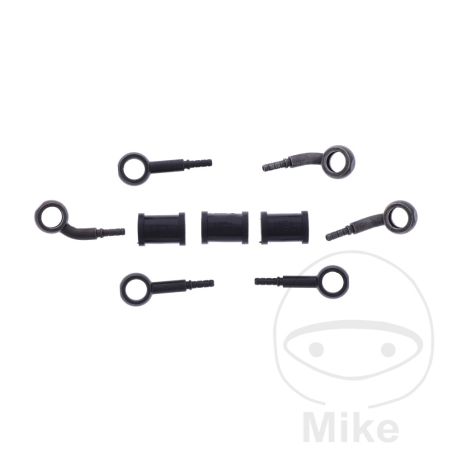 Latiguillo de Freno Metálico Kit 3 Piezas Negro | Motos Camaral