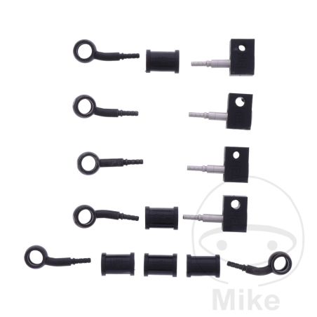 Latiguillo de Freno Metálico Kit 5 Piezas Negro | Motos Camaral