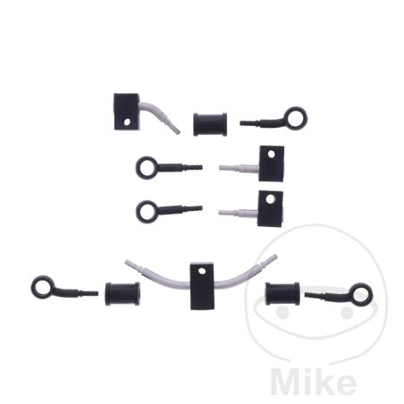Latiguillo de Freno Metálico Kit 5 Piezas Negro | Motos Camaral