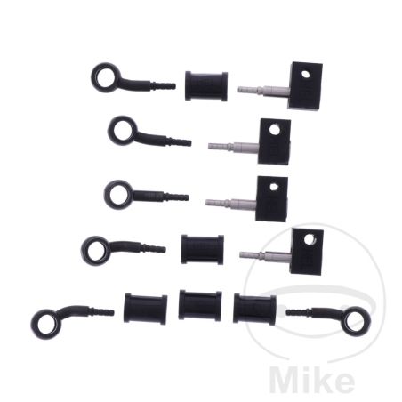 Latiguillo de Freno Metálico Kit 5 Piezas Negro | Motos Camaral