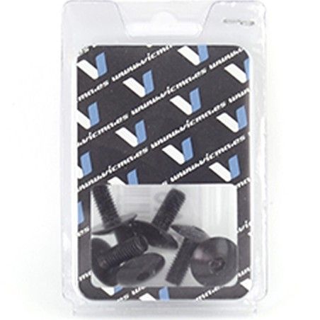 Kit 6 tornillos allen cabeza alomada M6x15mm negro V PARTS - motoscamaralweb.com