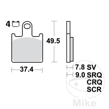 Pastillas de Freno Sinter TRQ TRW | 7320010 | Motos Camaral