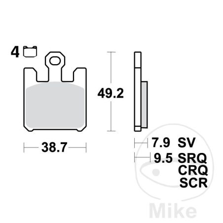Pastillas de Freno Sinter Delantero TRW 7320328 | Motos Camaral