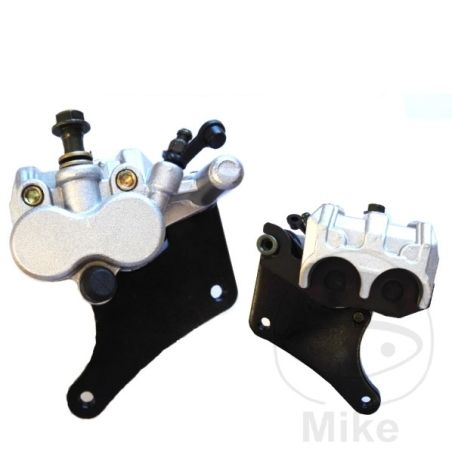 Pinza de Freno Delantera Completa Plateada | Motos Camaral