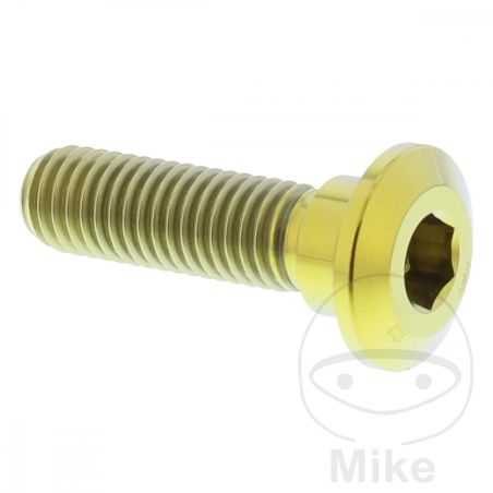 Tornillo Disco Freno JMP M8x1.25 30mm Titan Dorado | Motos Camaral