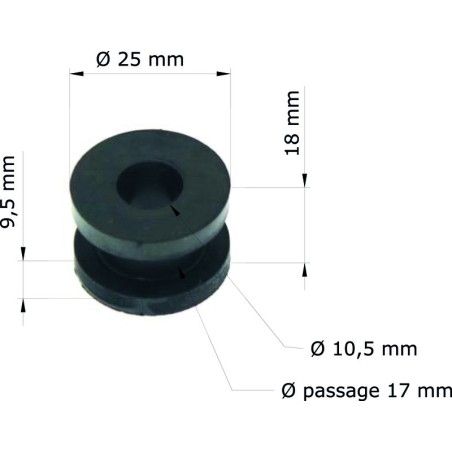 Silentblock Honda CRF250R 04-08/depósito 18334-ML3-680 GRM-118/10 (Juego de 10) - motoscamaralweb.com
