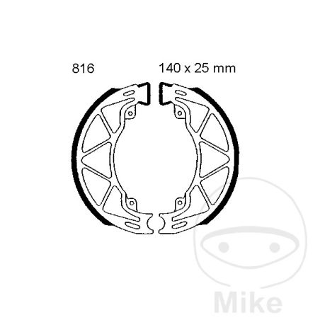 Zapatas de freno sin muelle EBC 7860075 | Motos Camaral